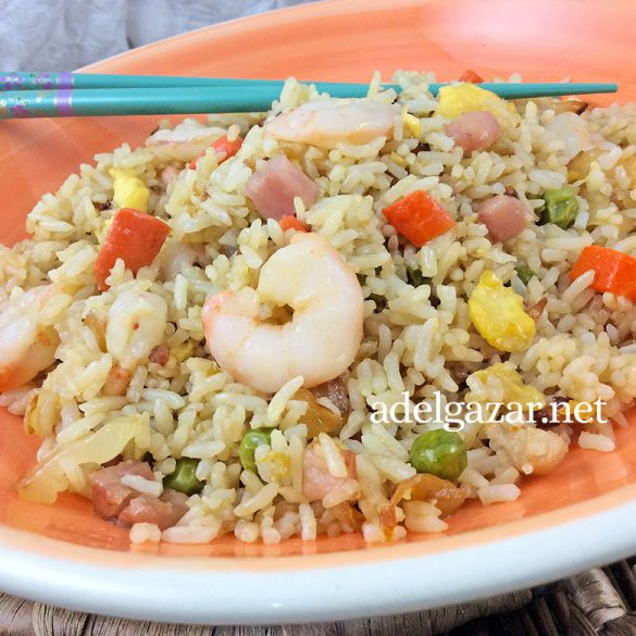 Arroz tres delicias chino