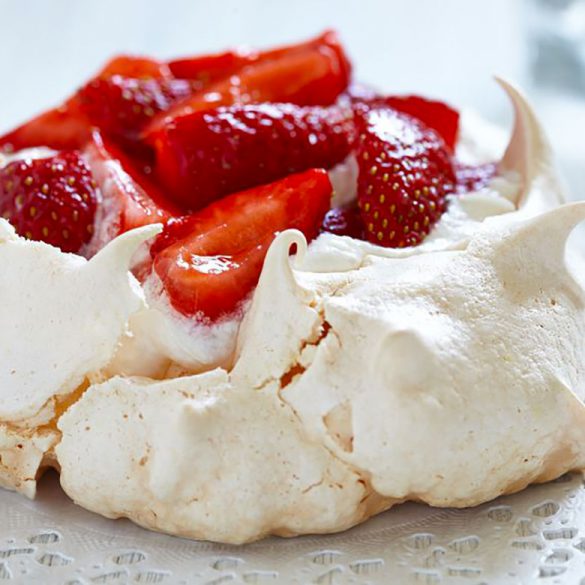 Tarta de fresas sencilla sin azúcar